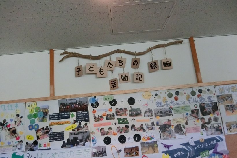 子どもたちの活動記録　看板写真