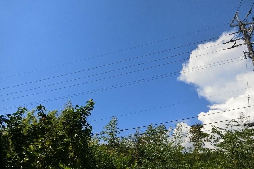 入道雲の写真