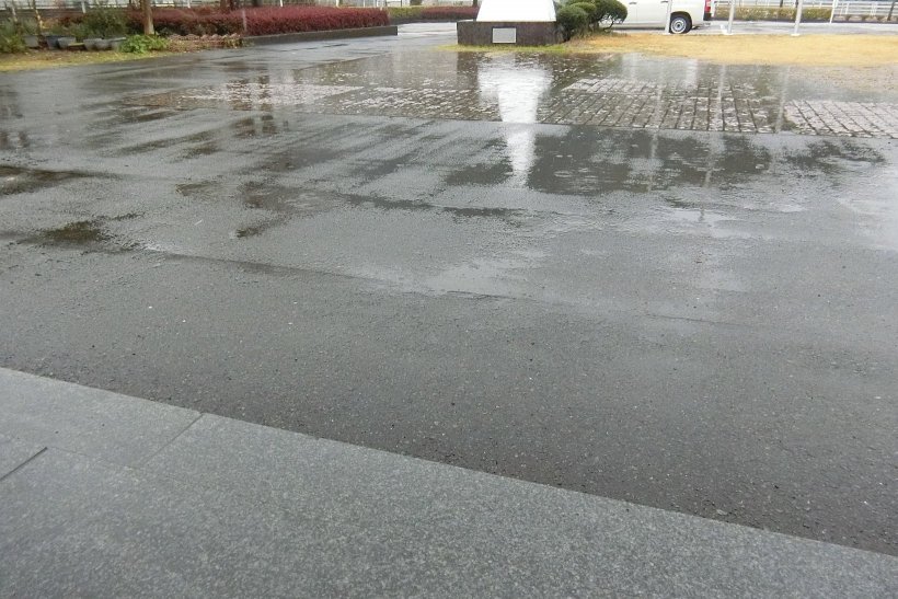 雨が降っている写真