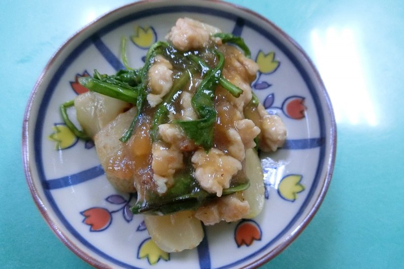 みぞれ煮したカブ