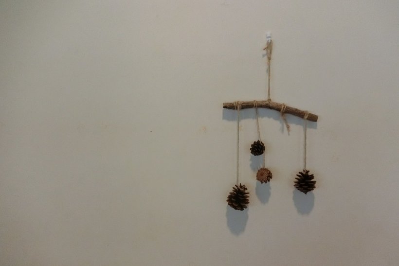 松ぼっくりの飾り