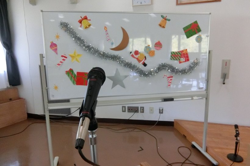 親子キャンドル教室の飾り