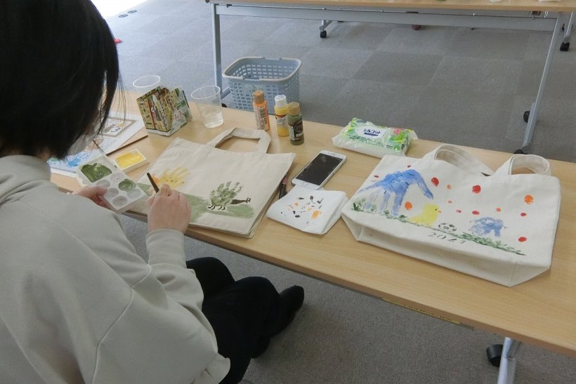 ペイントしている様子