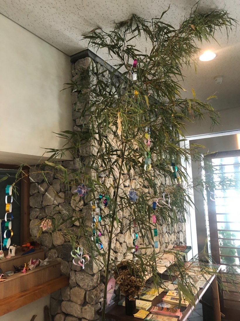 七夕の竹と飾り