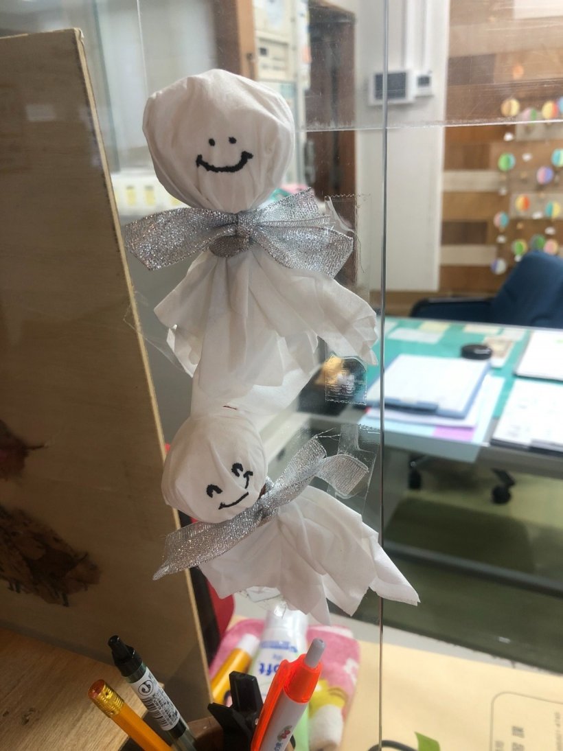 2つのてるてる坊主