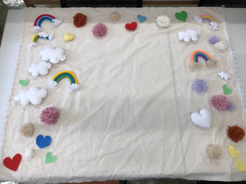 フェルトで作ったフォトスポット