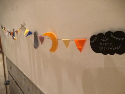 ハロウィンのガーランド