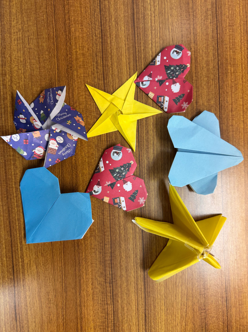 七夕飾り（ハートやホシ）