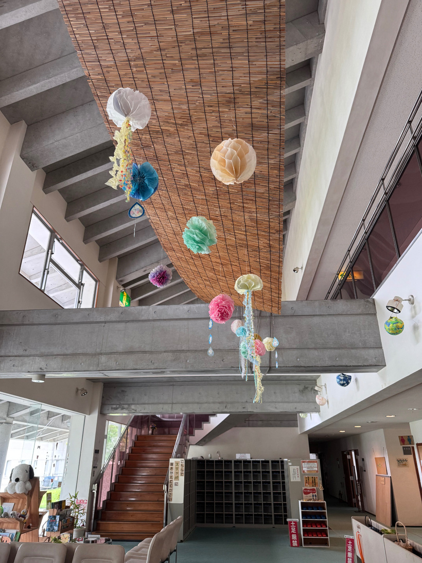 ロビーの吊るしている飾り