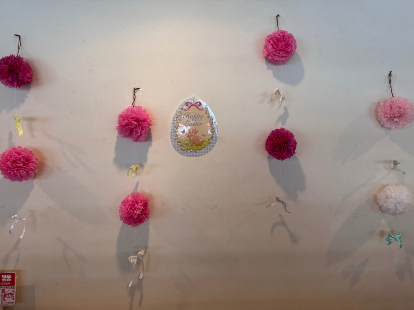 お花とイースターの飾り