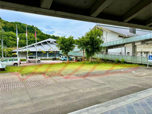 駐車してもらえる芝生スペースの写真