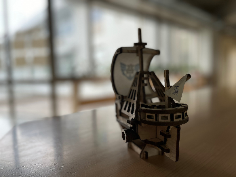 バルサ材で作成した海賊帆船